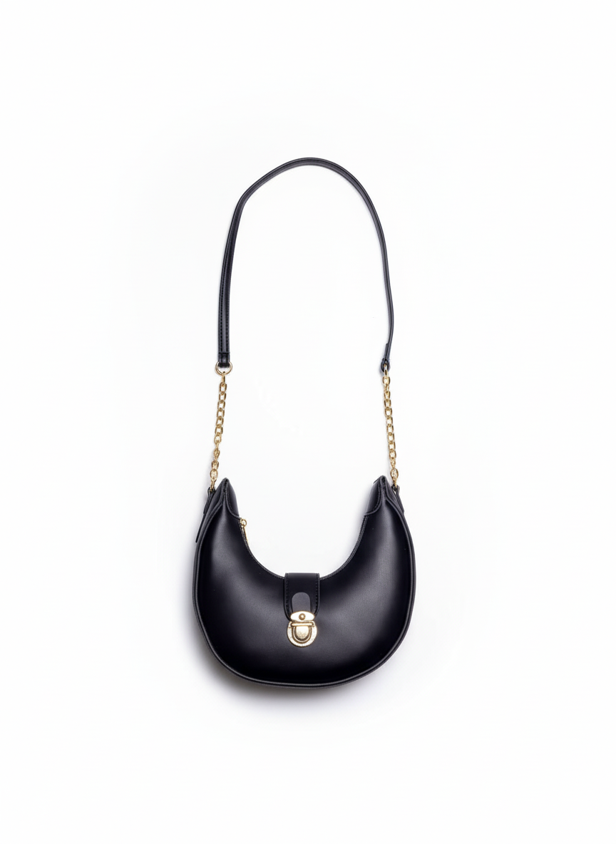 Premium Black Crescent Bag