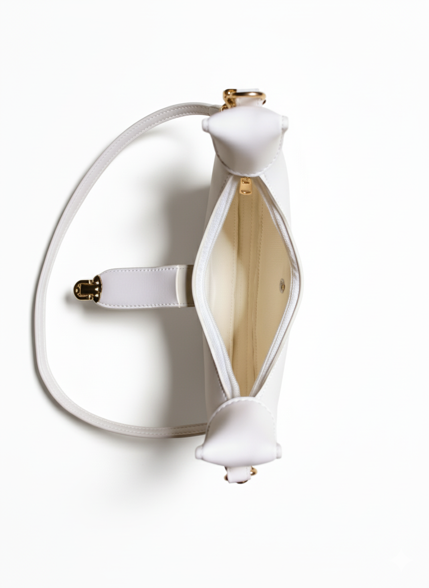 Premium White Crescent Bag