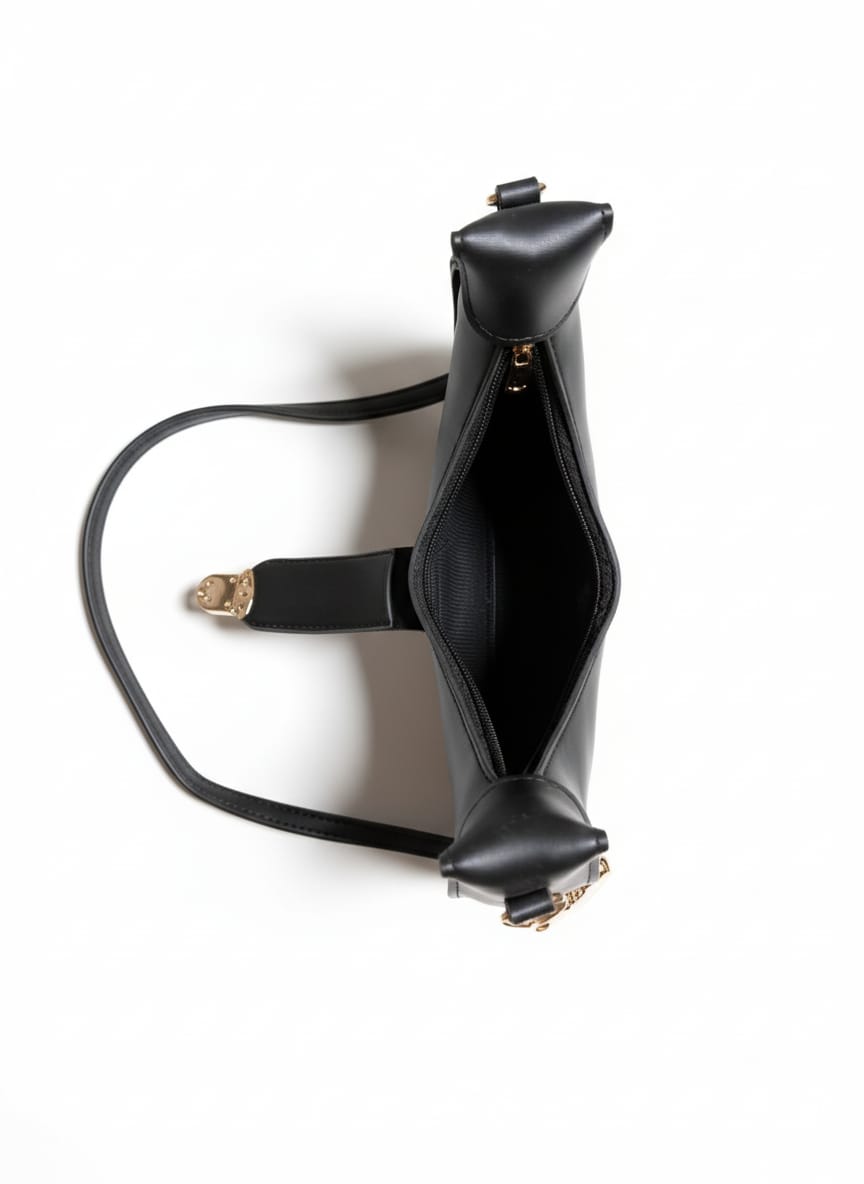 Premium Black Crescent Bag