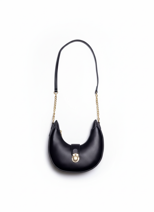 Premium Black Crescent Bag