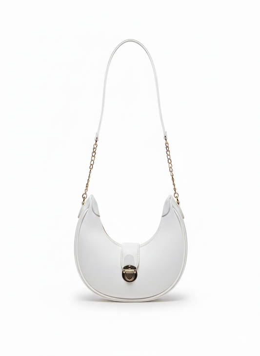 Premium White Crescent Bag