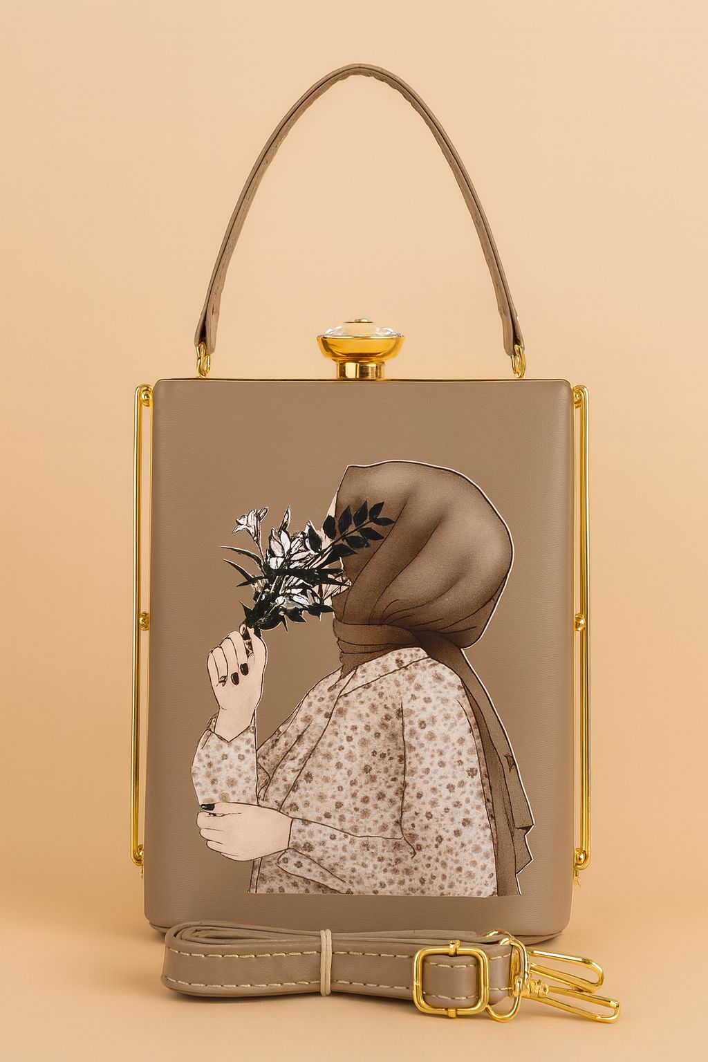 The Hijabi Printed - Premium Clutch