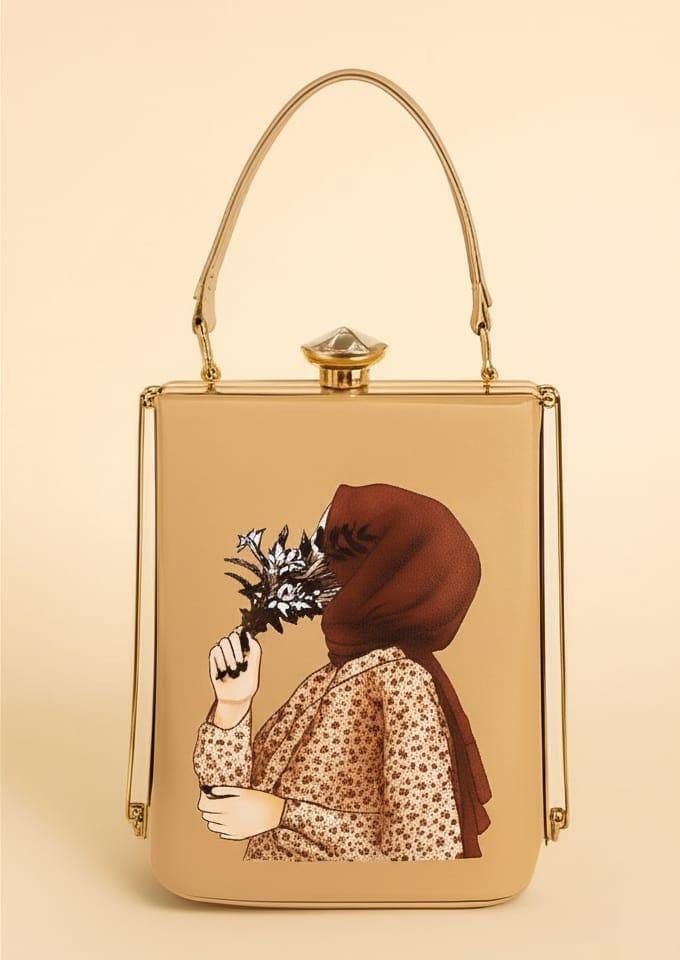 The Hijabi Printed - Premium Clutch