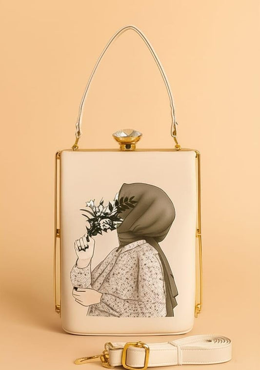 The Hijabi Printed - Premium Clutch