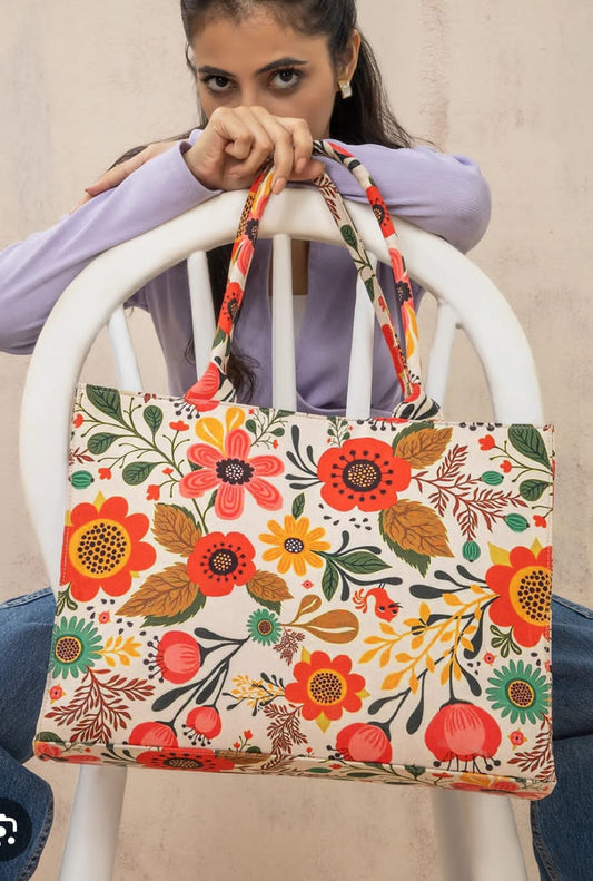 The Everbloom Flora - Canvas Tote Bag