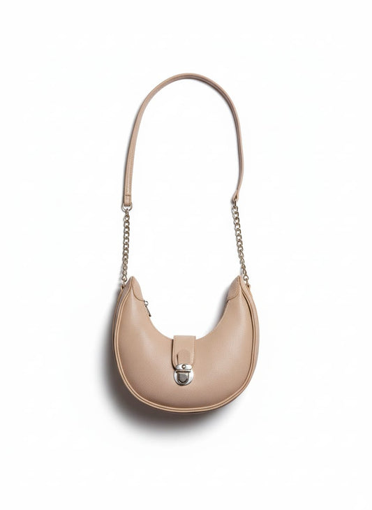 Premium Skin-white Crescent Bag