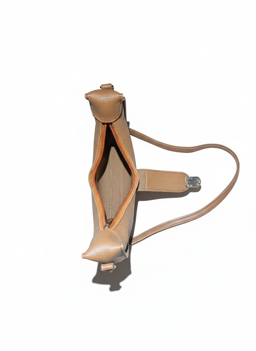 Premium Light-brown Crescent Bag